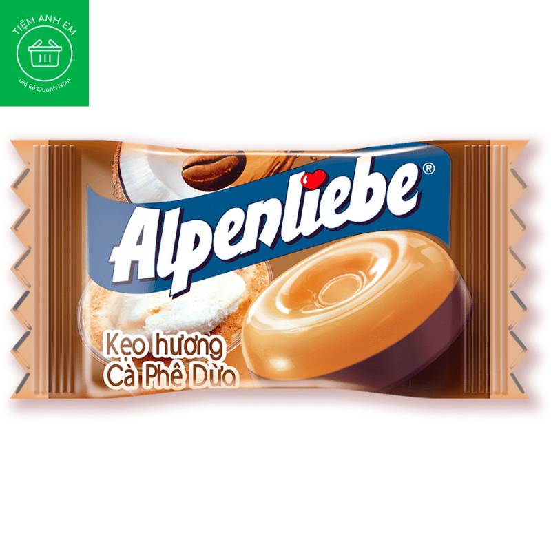 Kẹo Alpenliebe Hương Cà phê Dừa (Gói 33 viên - 115.5g)