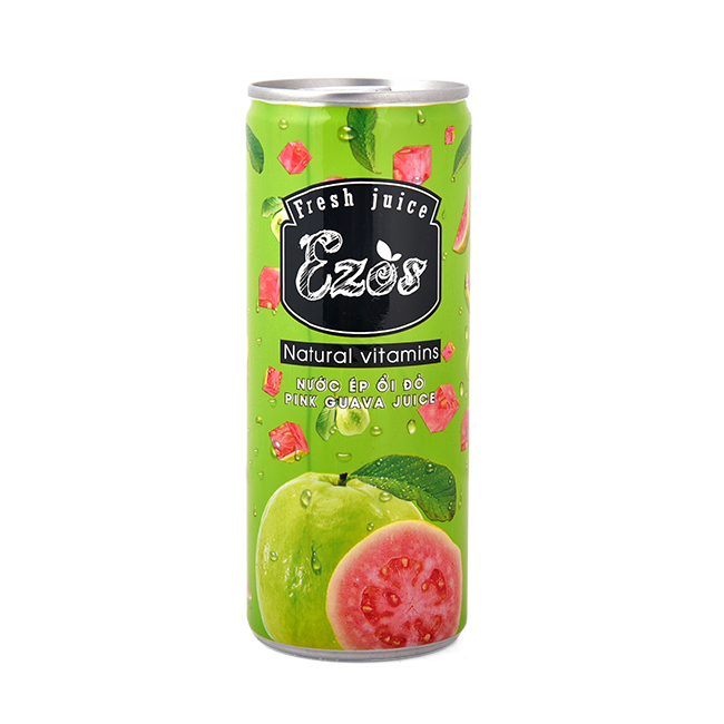 [HCM]NƯỚC ÉP ỔI  EZOS SASCO (THÙNG 30 LON)