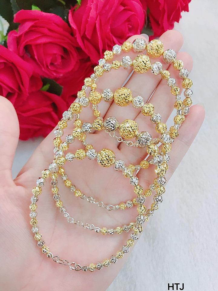 Lắc tay bạc ta xi 2 màu LTB245