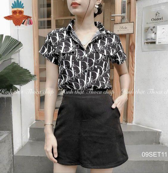 Áo sơ mi họa tiết Di 1132A20B1