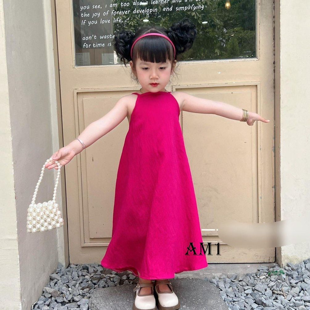 Váy maxi bé gái đầm bé gái hè trễ vai xinh xắn tb331 tn332