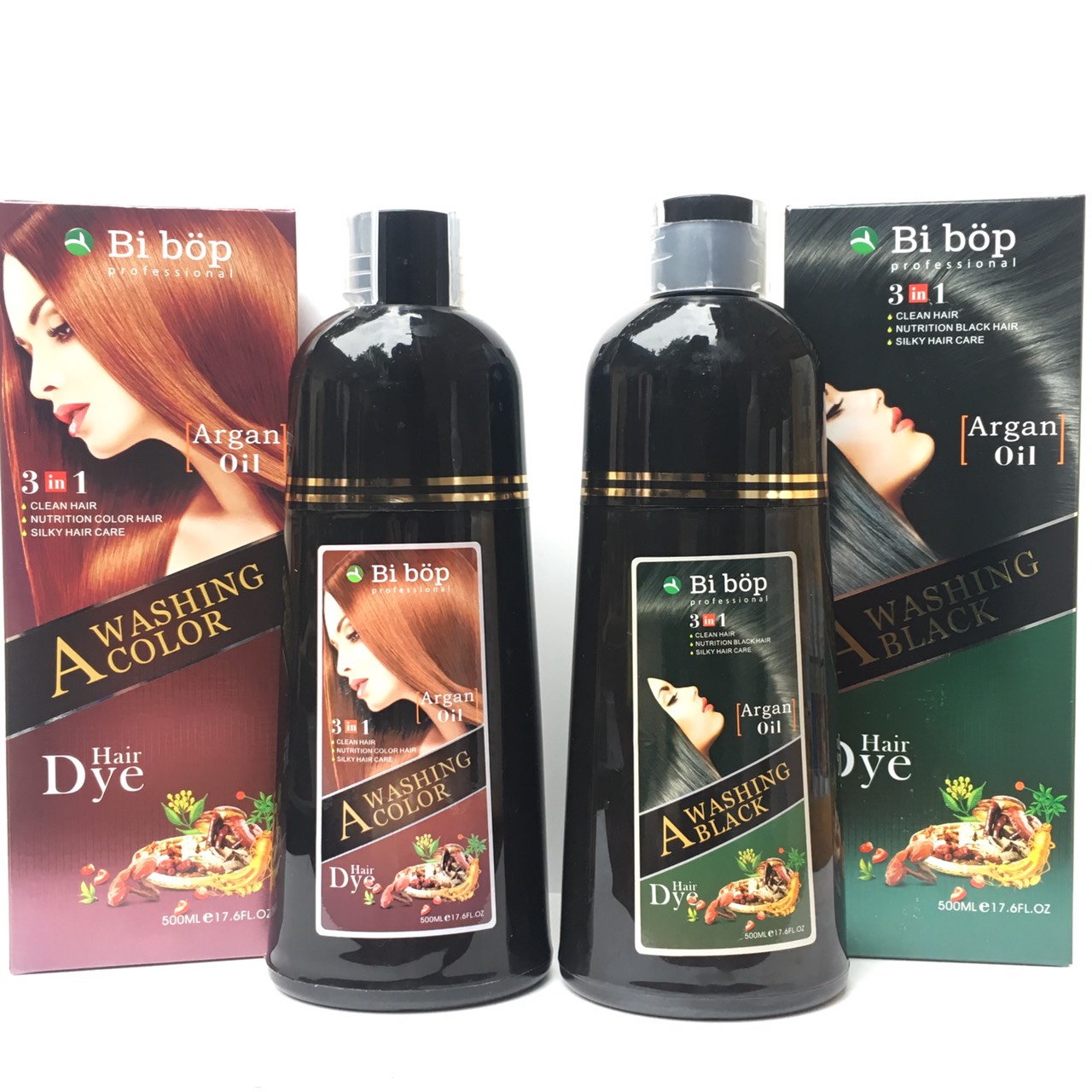 DẦU GỘI NÂU TÓC PHỦ BẠC BIBOP NHẬT BẢN 500ML