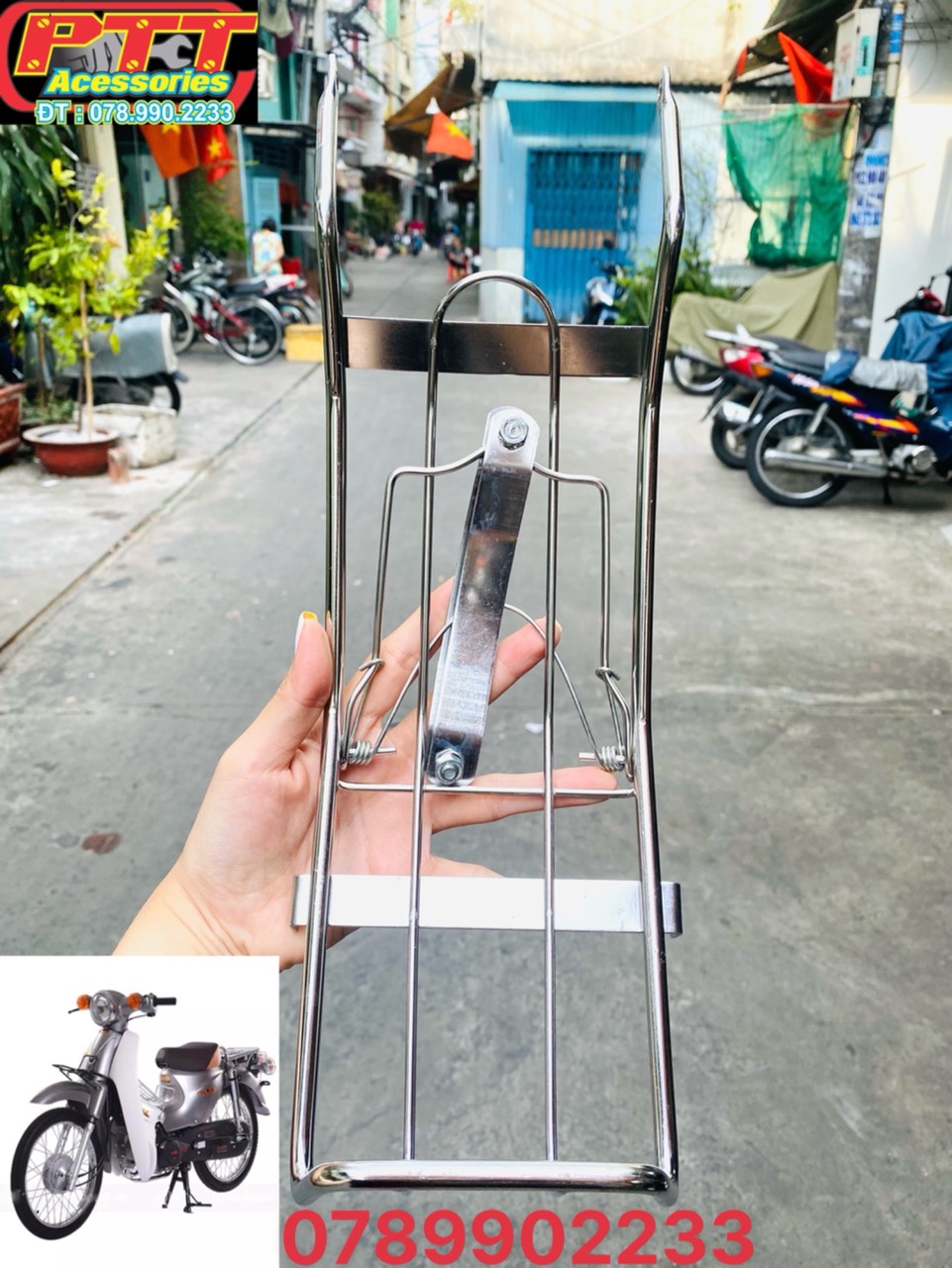 BAGA GIỮA XE CUB MỚI ( CUB TÂY Á )