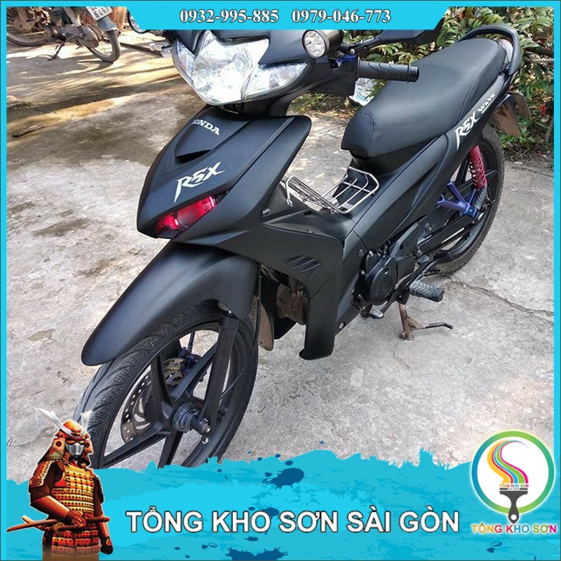 Sơn samurai màu đen nhám - chai sơn xịt samurai đen nhám 109a kho sơn sài gòn