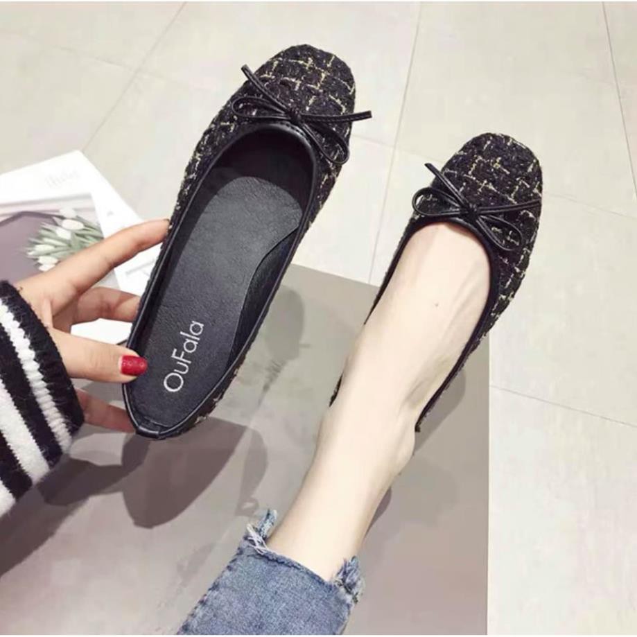 Giày búp bê nữ kim tuyến