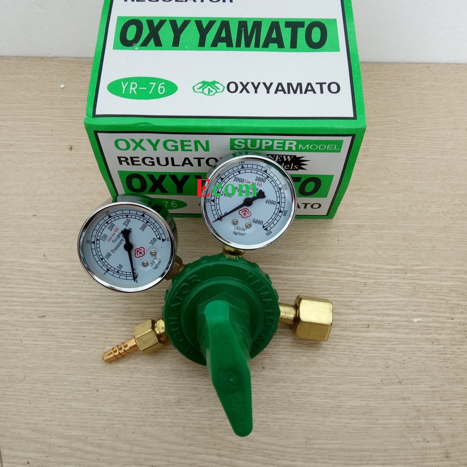 Đồng hồ khí oxy+gas Yamato - điều áp khí gas và oxy hàn cắt gió đá