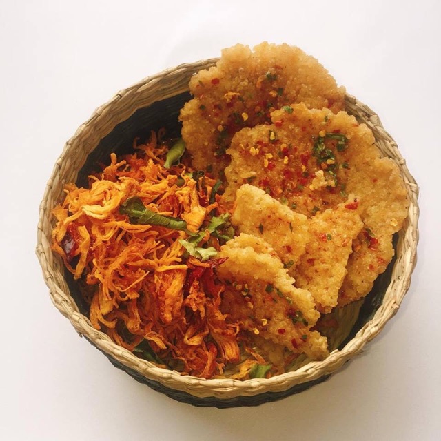 10 bịch cơm cháy mắm hành