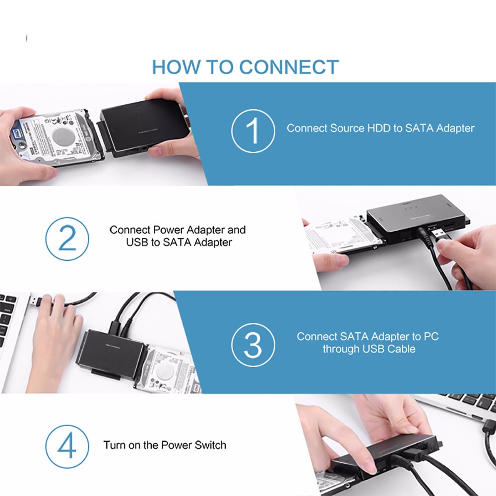 【YD】 to USB IDE Adapter 3.0 Sata 2.5 3.5 Hard Disk Drive HDD SSD