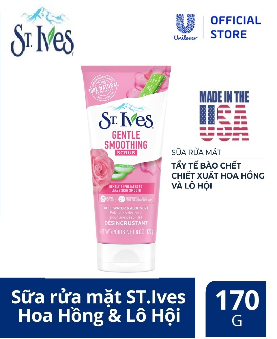 Sữa rửa mặt tẩy tế bào da chết St.Ives 170g