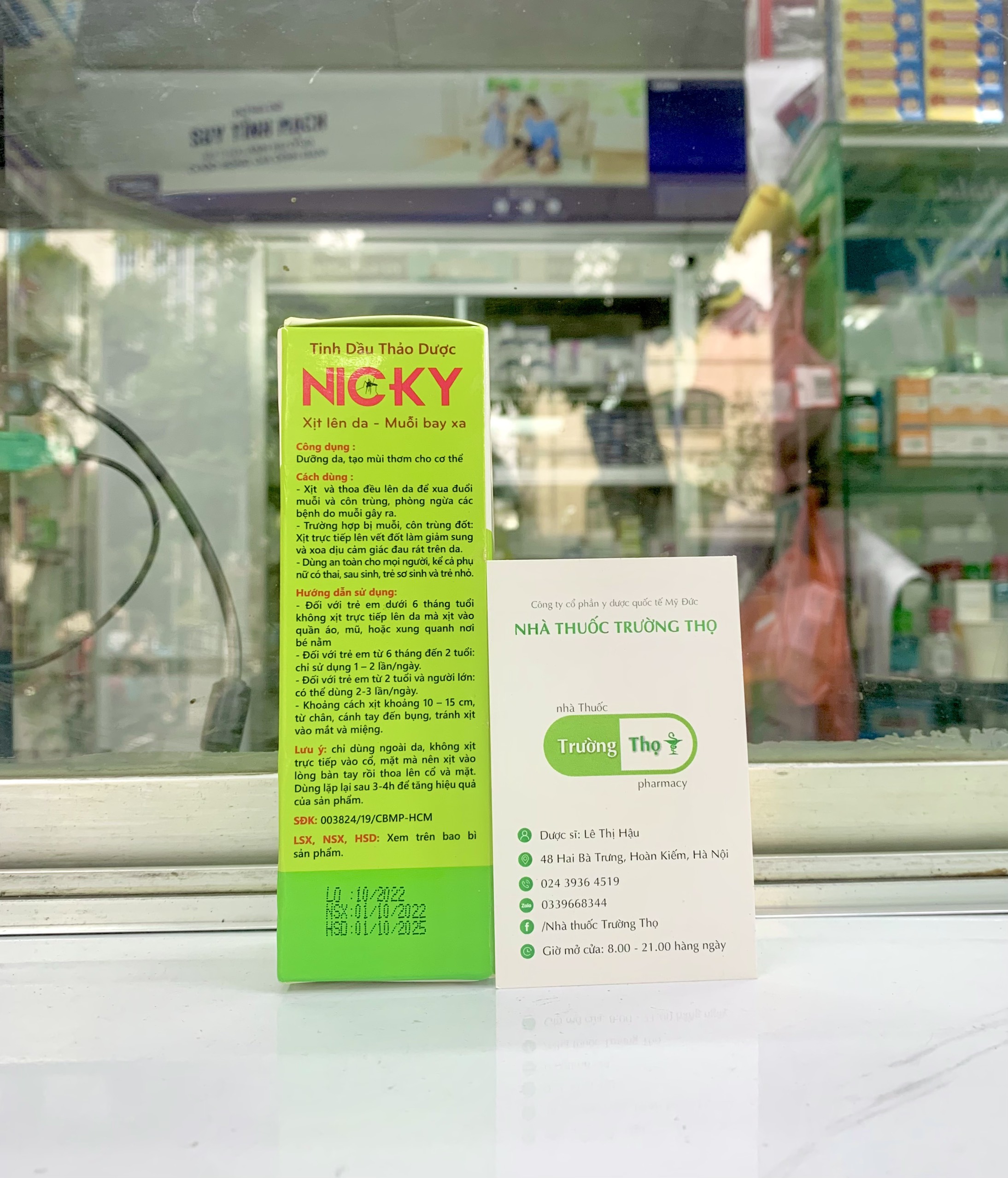 Tinh dầu thảo dược xịt chống muỗi Nicky