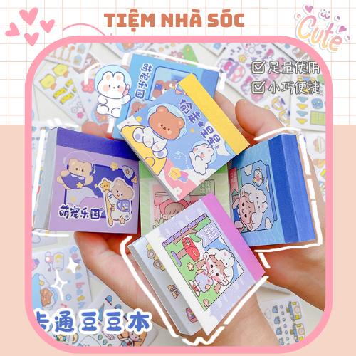 Sổ 50 tờ sticker mini trang trí