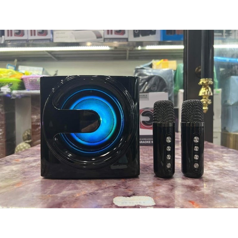 Loa Bluetooth Karaoke YS-207. Tặng Kèm 2 Micro Không Dây
