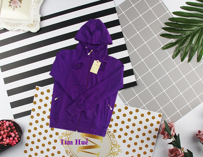 ÁO KHOÁC NỮ TÍM HUẾ- CHẤT ĐẸP