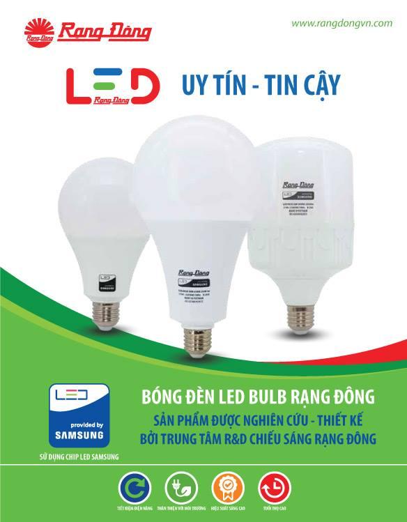 Bộ  12 Bóng đèn LED bulb 3W Rạng Đông - SAMSUNG ChipLED