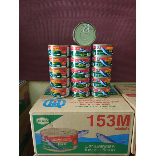 CÁ THU SỐT CÀ CHUA ROZA 185G*48 HỘP
