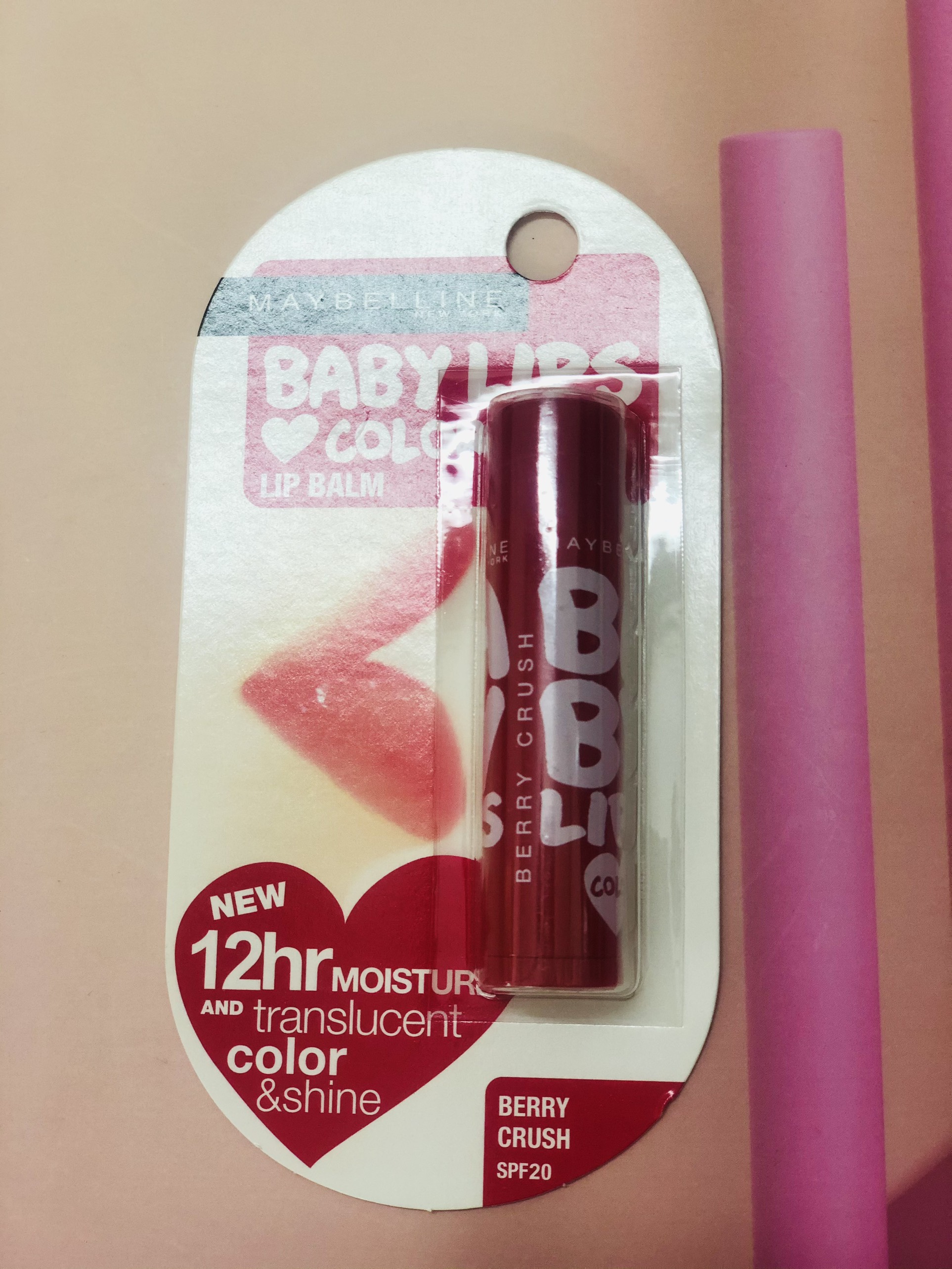 maybelline lip balm red color