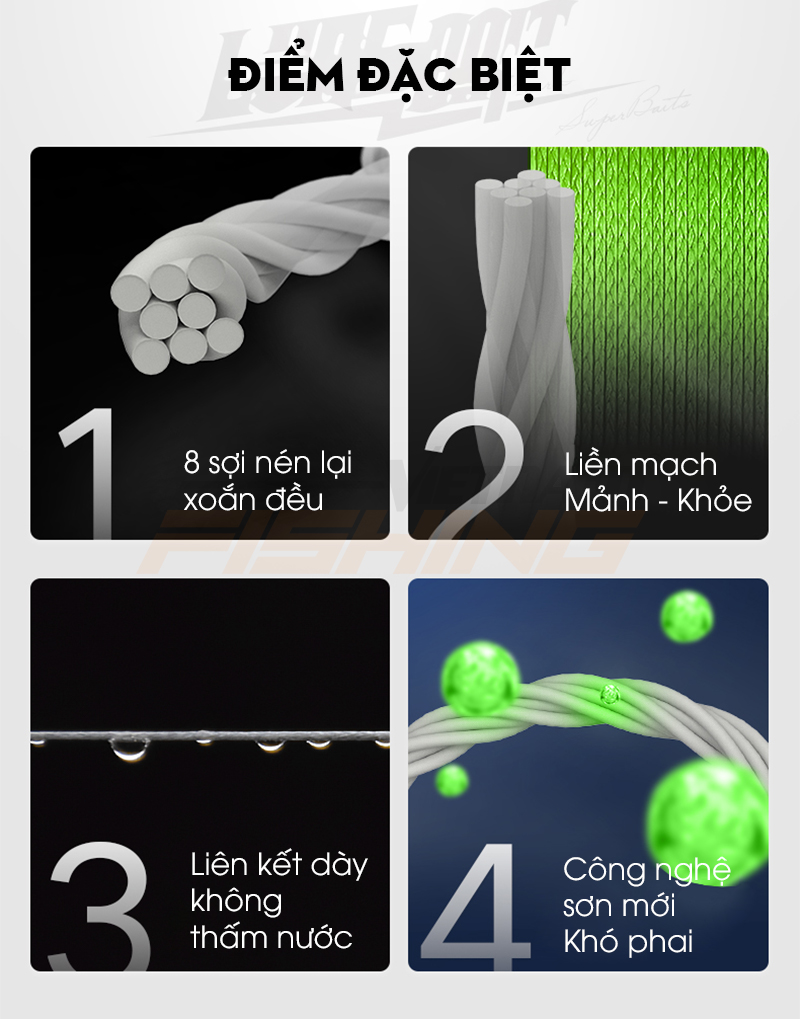 [Chính hãng] [Ảnh thật] Dây PE Handing MSS 8X