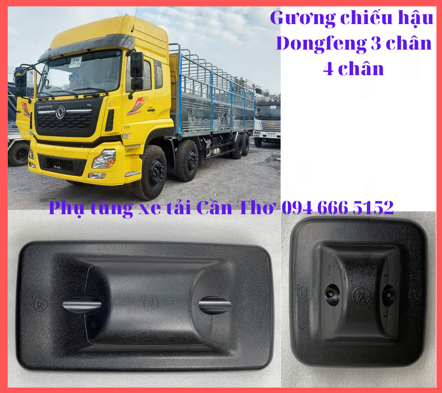 Gương chiếu hậu xe Chenglong M3-Dongfeng 3-4 Chân