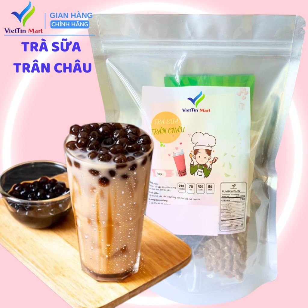 Set Nấu Trà Sữa Trân Châu 500g