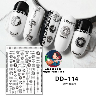 Nail sticker - dán móng tay - bộ sưu tập thương hiệu