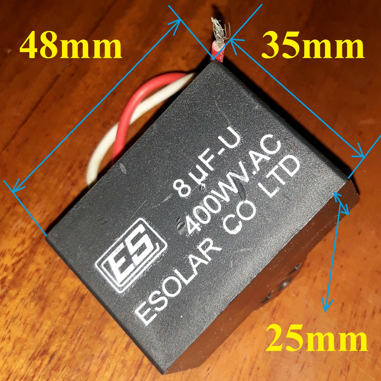 Tụ điện 8uF – 400V ( Mã 232 - ) Capacitors kích cá
