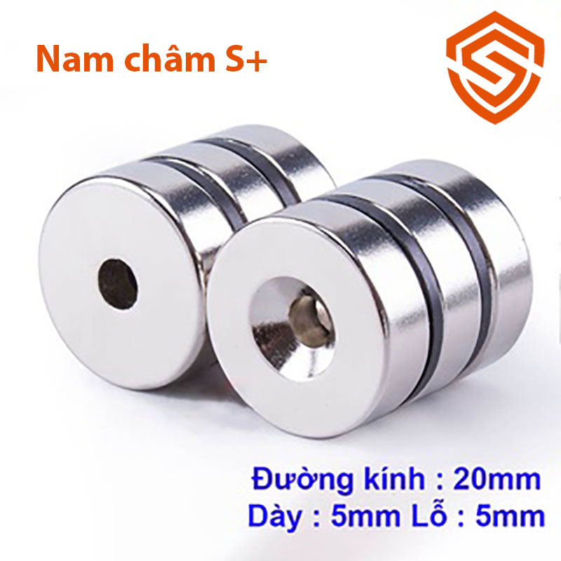 Nam châm tròn có lỗ loại đất hiếm nhiều kích thước