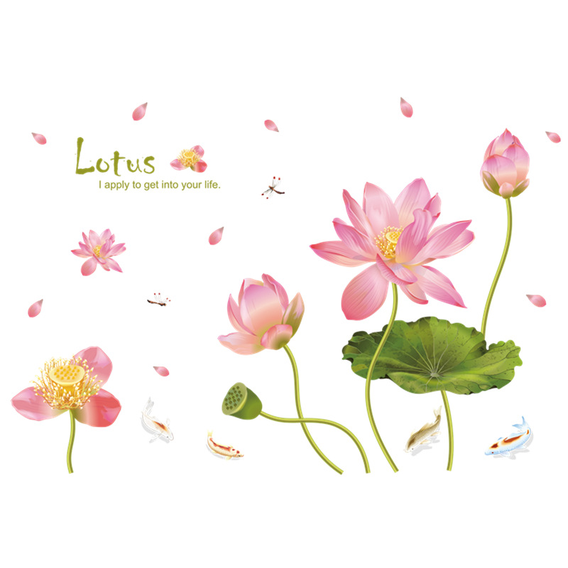 Decal dán tường HOA SEN - HPMXL8292
