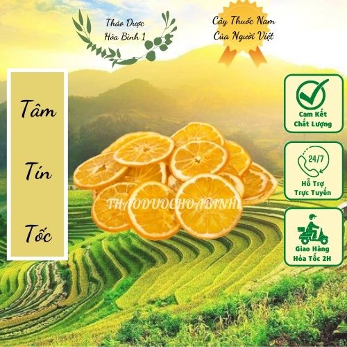 Cam vàng đà lạt thái lát sấy khô 500gr