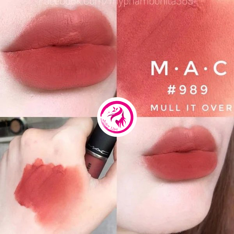 Son Kem MAC Lì 989 Mull It Over Cam Hồng Đất