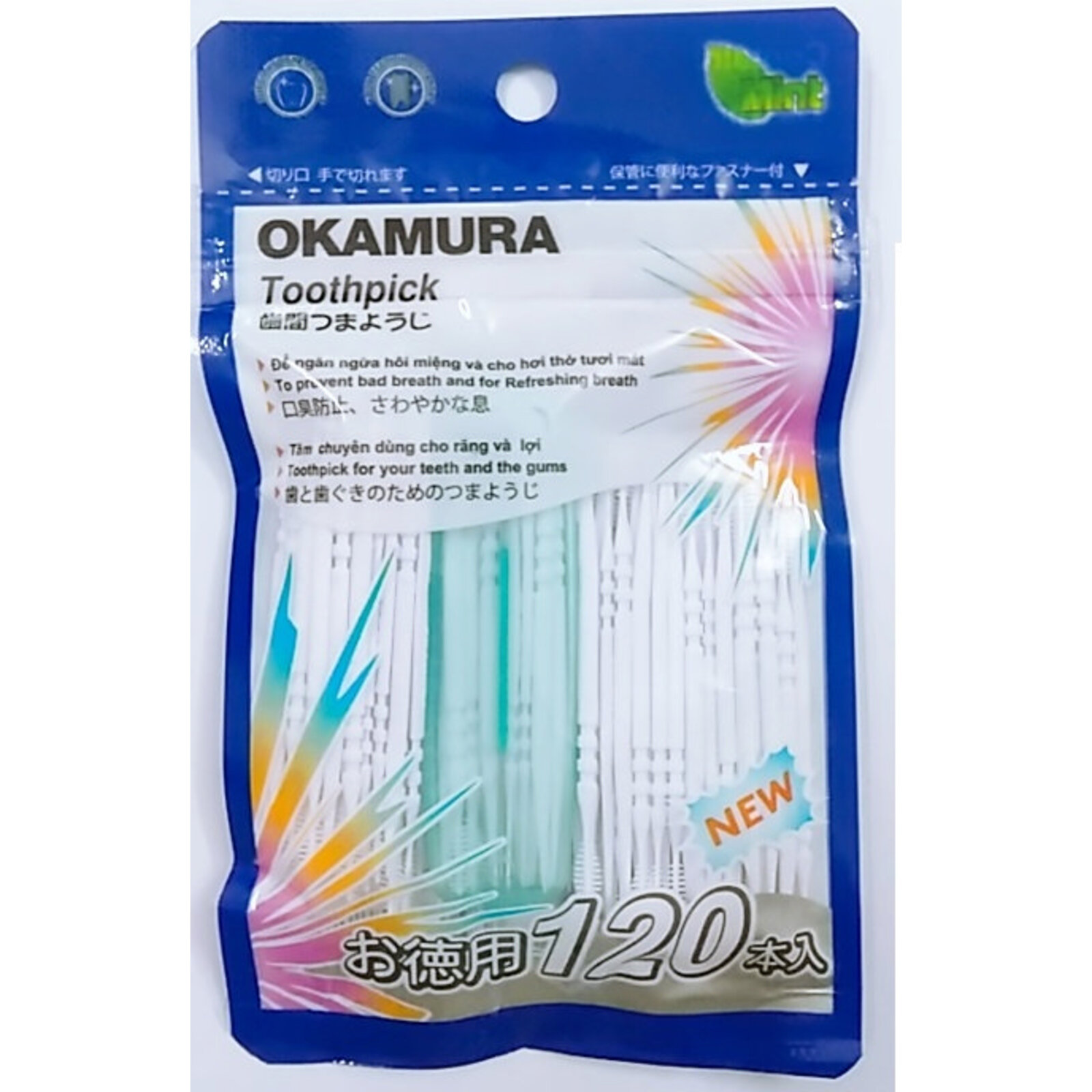 Combo 3 bịch Tăm Nhựa Okamura Toothpick