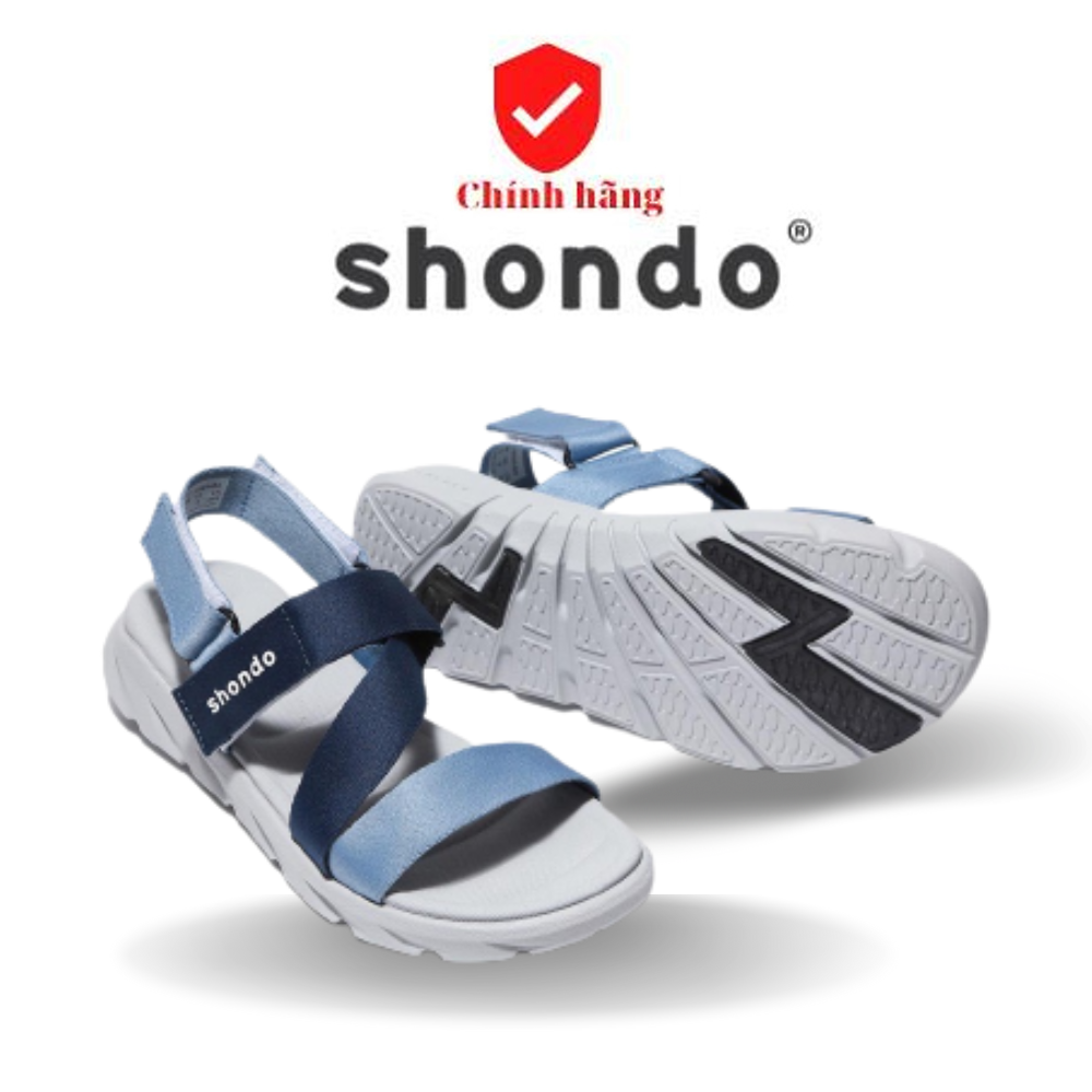 FREESHIP Giày Sandals Nam Nữ SHONDO F6 Sport - Màu xanh phối F6S2130