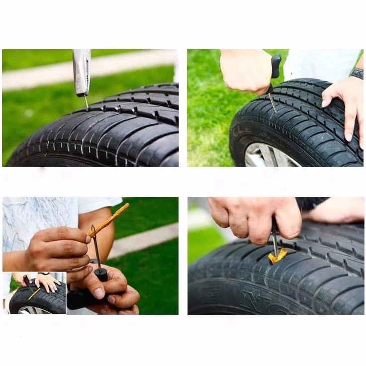 Bộ Dụng Cụ Vá Lốp Xe Không Ruột Đa Năng