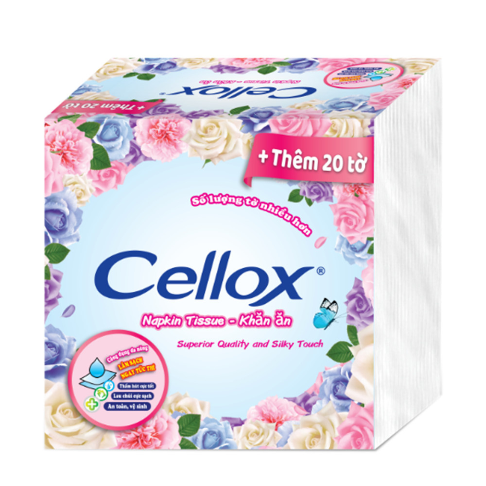 Giấy Ăn Cellox Napkin Gói 120 Tờ