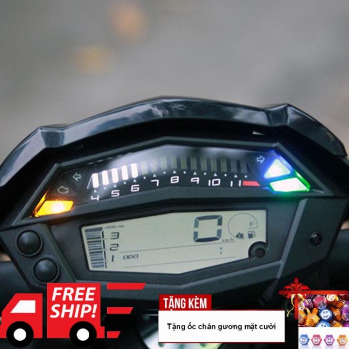 [PHÍ SHIP 0 ĐỒNG +QUÀ TẶNG] Đồng hồ điện tử xe máy T1000 gắn các loại xe máy - TẶNG KÈM ỐC CHÂN GƯƠNG HÌNH MẶT CƯỜI, phụ tùng xe máy siêu rẻ
