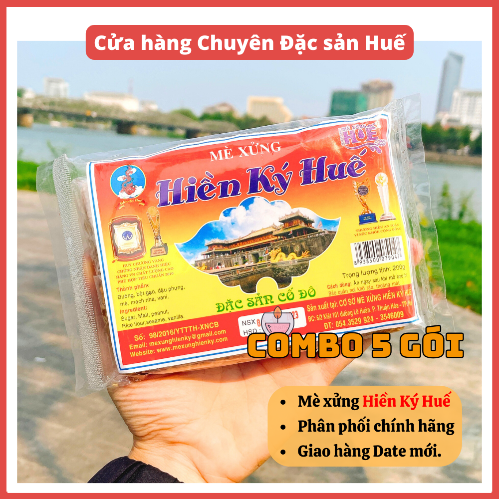 5 gói mè xửng hiền ký huế - đặc sản huế danh tiếng