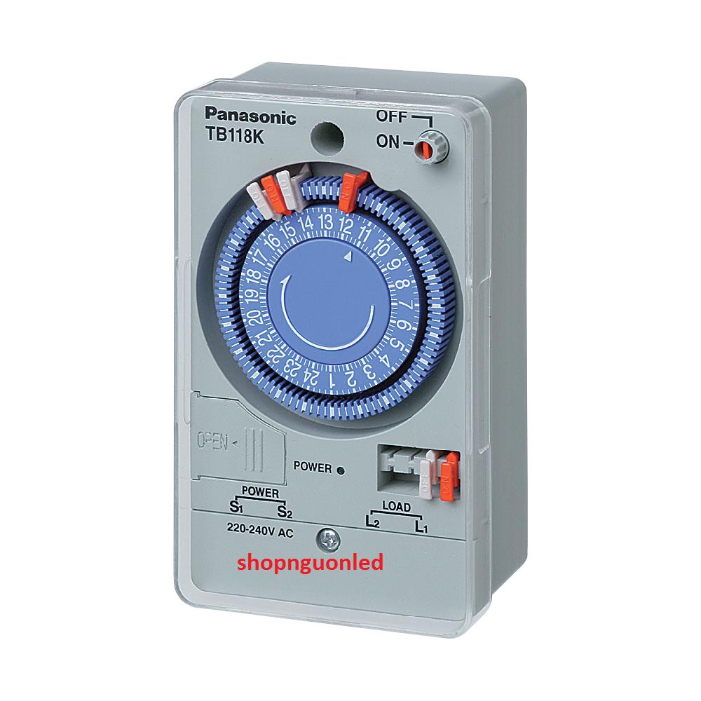 Công tắc đồng hồ (NÊN MUA, THƯƠNG HIỆU 100 NĂM CỦA NHẬT) công tắc hẹn giờ TB118/TB178 hiệu Panasonic, Nanoco có pin dự trữ (NÊN MUA) tại shopnguonled.