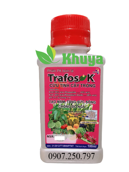 Phân bón lá Trafos K 100ml Cứu tinh cây trồng và tạo mầm
