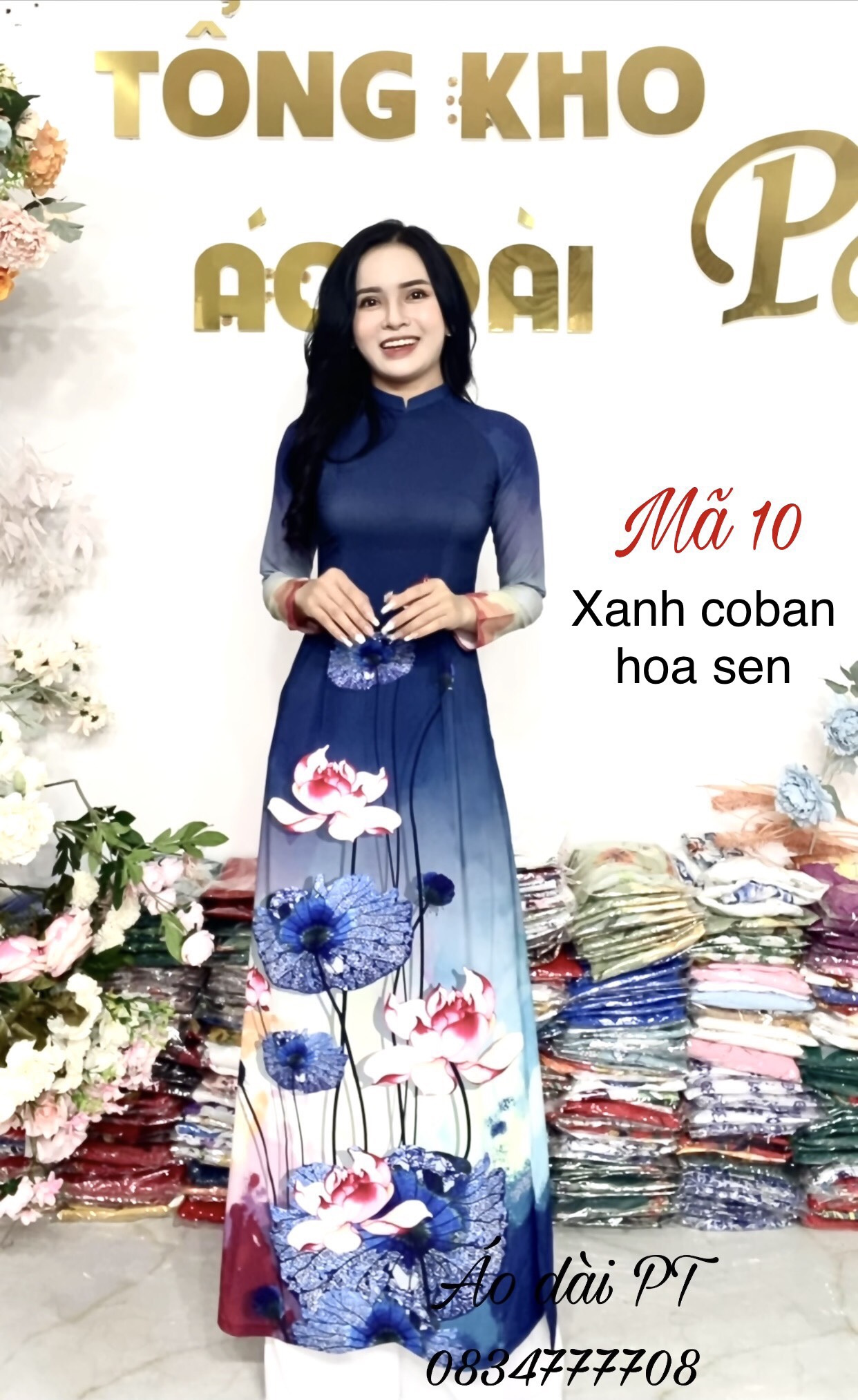 ÁO DÀI LỤA NHẬT IN 3D SIÊU XUẤT SẮC