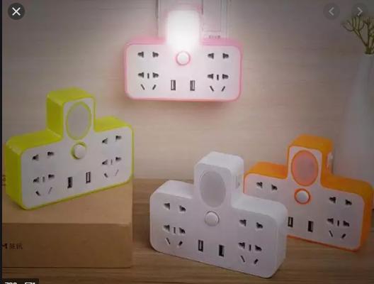 Ổ Điện Chia 2 Cổng Usb Kiêm Đèn Ngủ - SURI STORE (TPHCM)