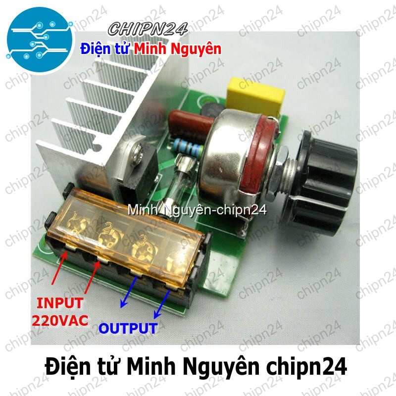 [1 cái] (Q111) Dimmer AC 220V 4000W không vỏ - HH001623