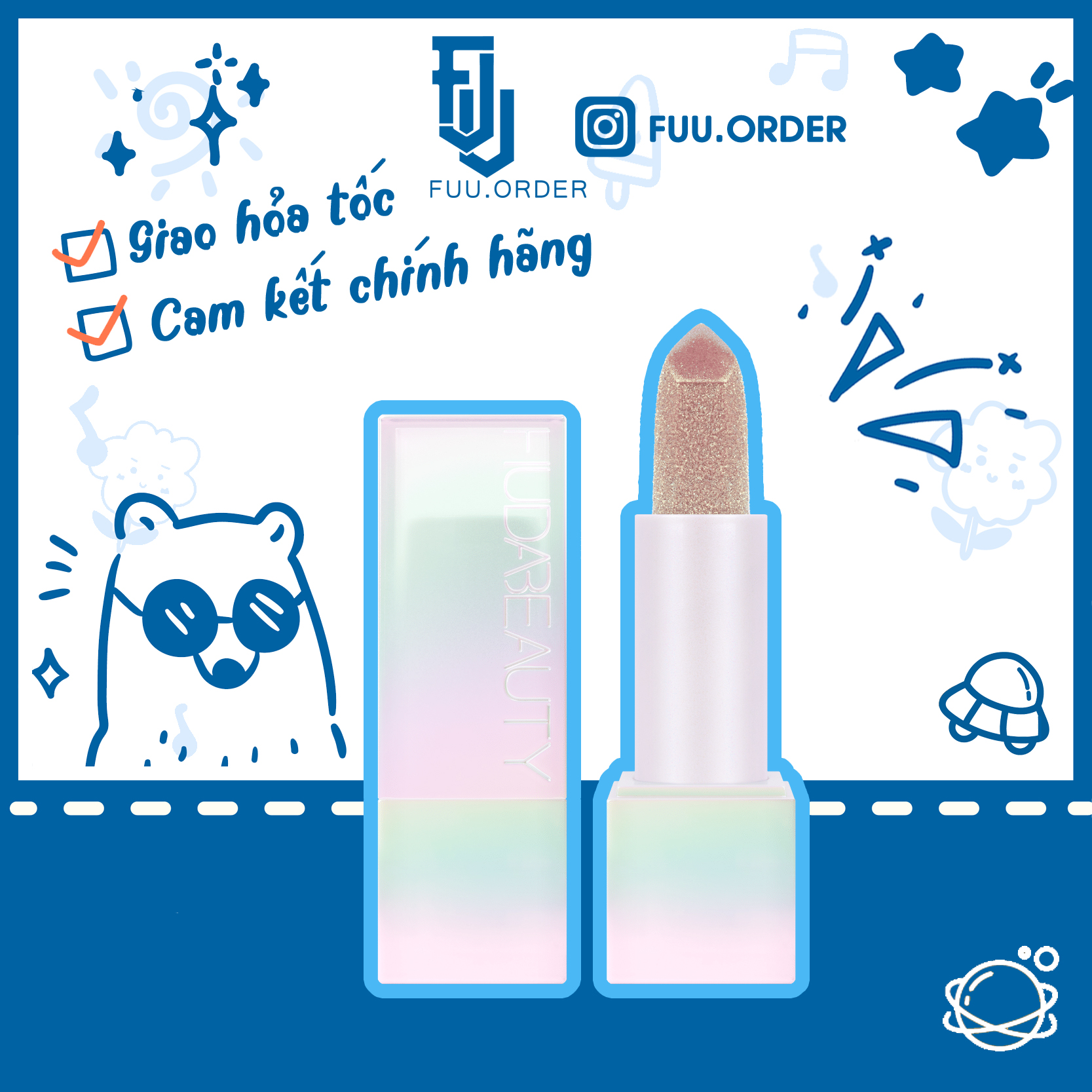 Son dưỡng Huda Beauty Diamond Lip Balm