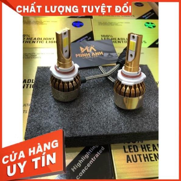 Đèn pha led c6 golden 2 màu vàng - trắng 36w-12v. nhiệt màu 3000k-6000k