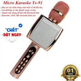 Mic hát karaoke bluetooth không dây ws858, micro sd ys-91- 3in1 mic karaoke + loa + bluetooth , míc karaoke gia đình , míc kraoke không dây, hàng cao cấp loại 1-bh1 đổi 1