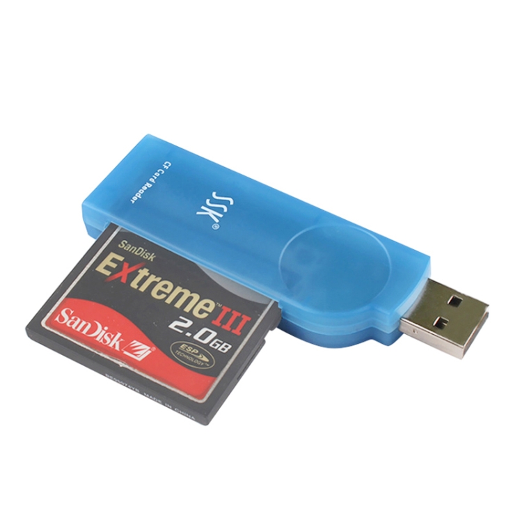 【New in stock】Smart SSK SCRS028 USB 2.0 Interface External Card Reader, Supports CF Card / MD new sale