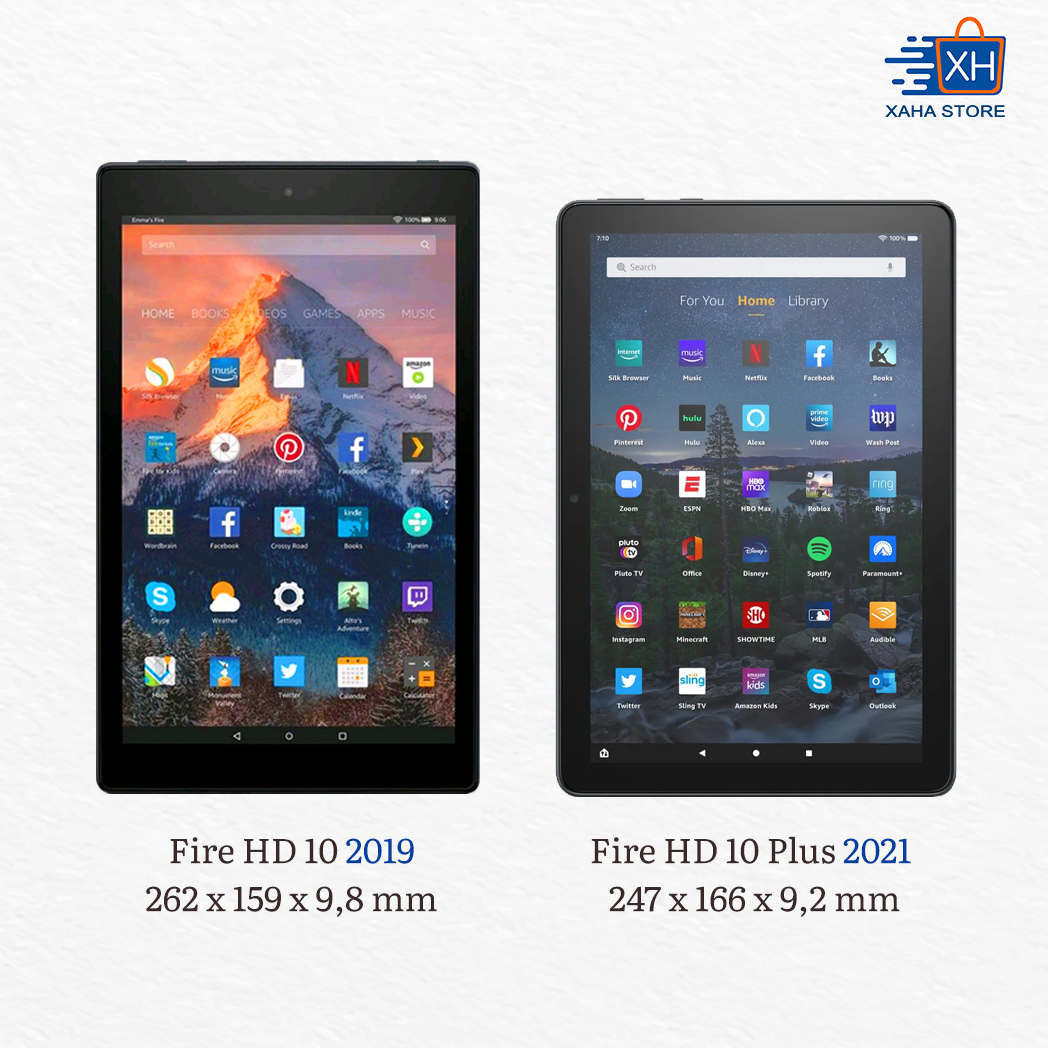 [Hoàn Tiền MAX] Máy tính bảng Fire HD 10 Plus RAM 4GB 2021 màu Slate