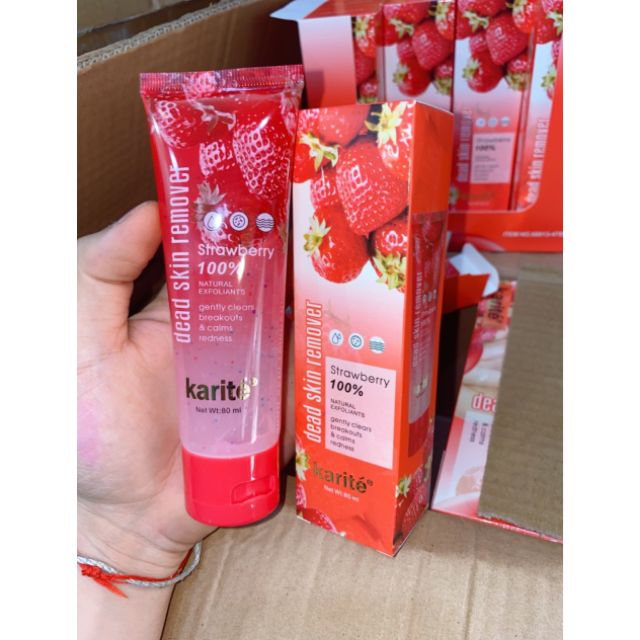 Kem Tẩy Tế Bào Da Chết Karite pelling gel với thiết kế dạng gel sẽ lột bỏ các thành phần tế bào da chết các vết chai trả lại cho làn da vẻ đẹp mịn màng