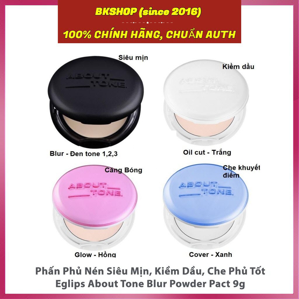 [Hàn Quốc] Phấn Phủ Dạng Nén Kiềm Dầu Eglips About Tone Blur Effect