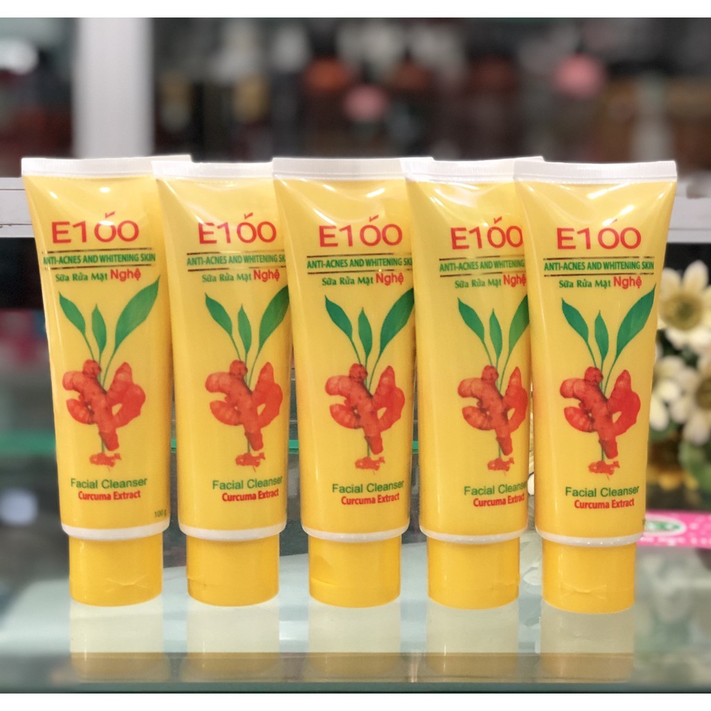 Sữa Rửa Mặt E100 ngừa mụn, sáng da chuẩn hàng