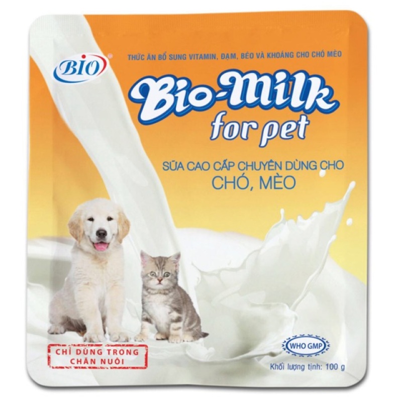 Sữa cho chó mèo Bio Milk - sữa bột sinh dưỡng cho chó mèo con, sản phẩm đa dạng về mẫu mã, kích cỡ, màu sắc, chất lượng tốt, cam kết hàng giống với mô tả