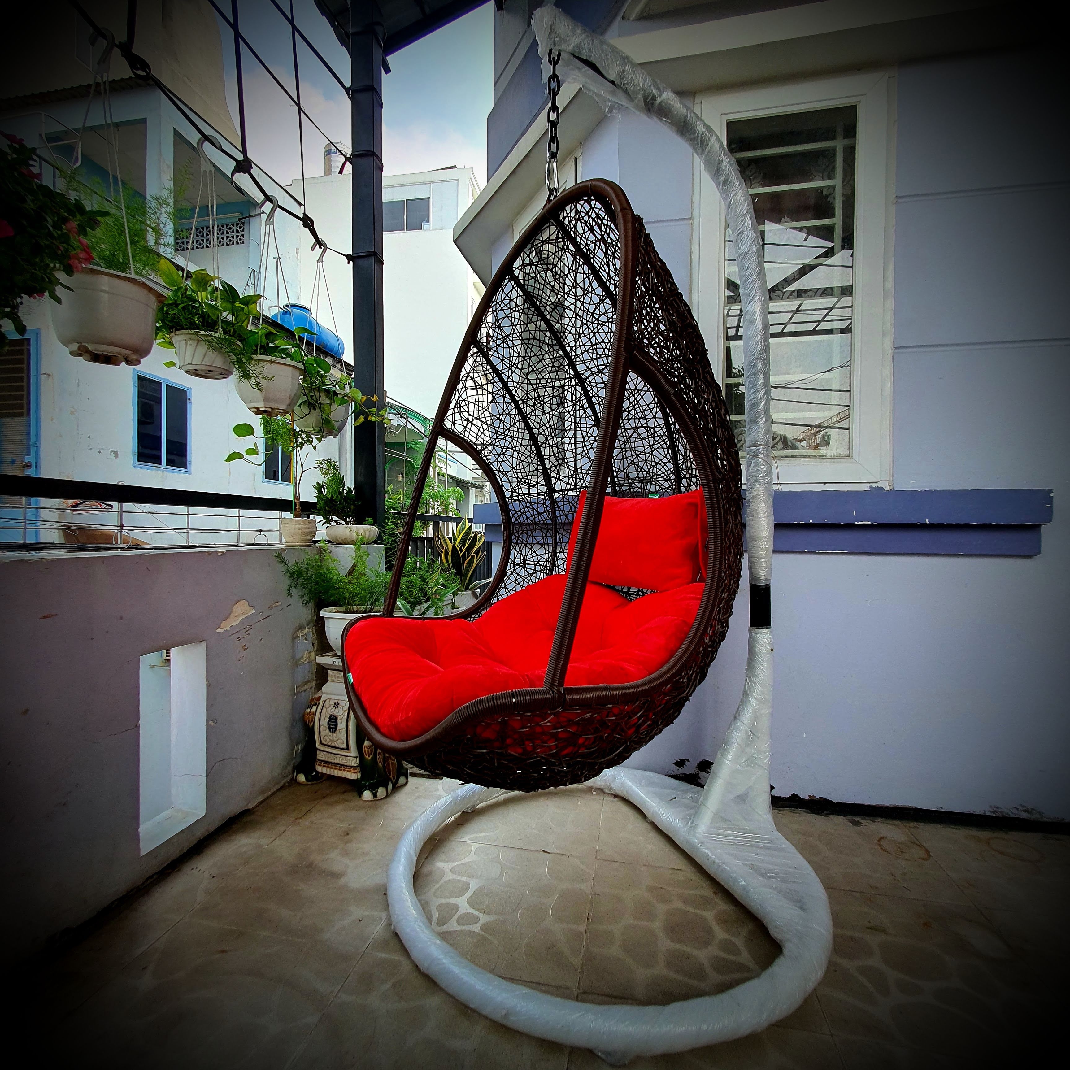 Xích đu đơn nệm nhung - NAVICOM